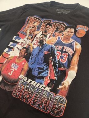 Mitchell & Ness Retro NBA New York Knicks Patrick Ewing Black Shirt L Basketball